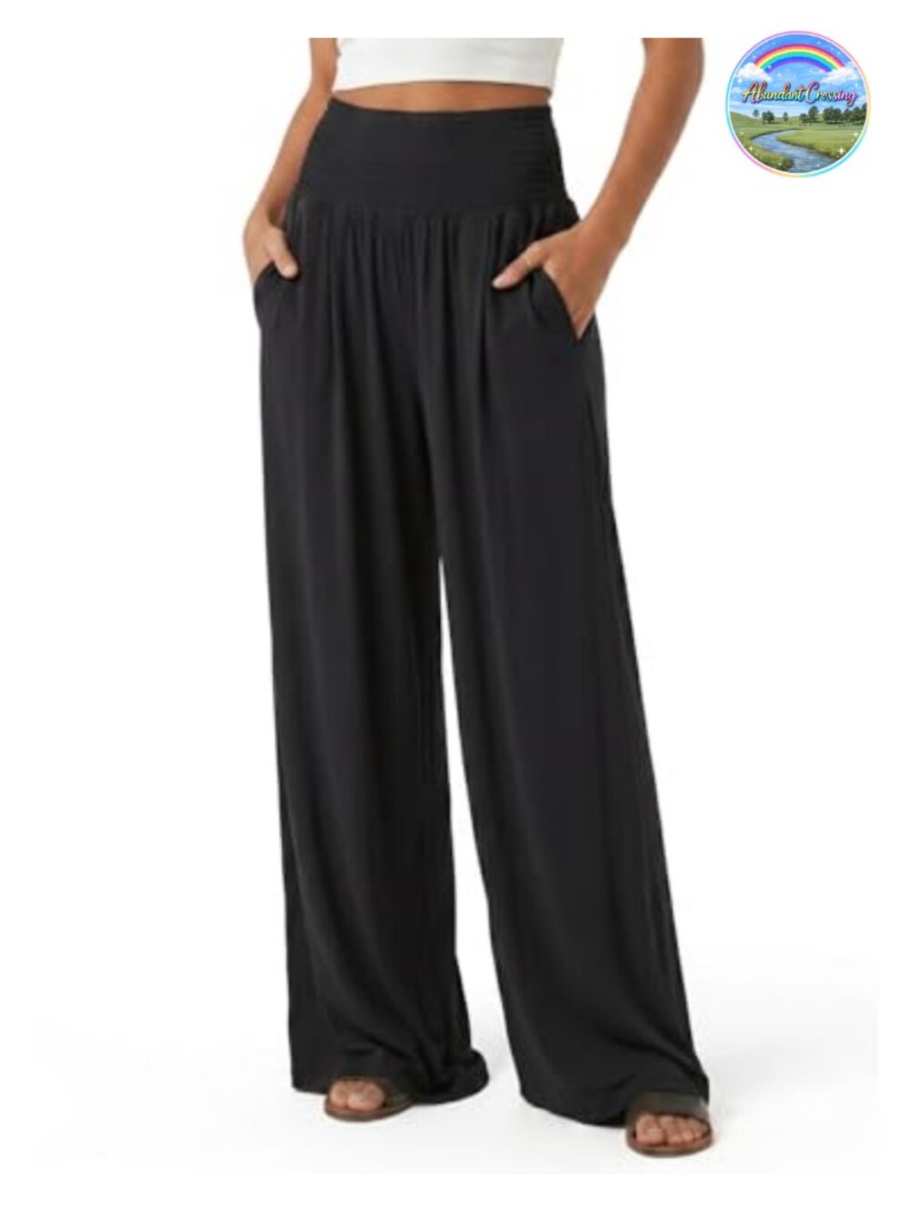 Wide Leg Palazzo Pants with Pockets Tall Women's Lounge